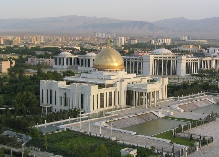 The Presidential Palace in Ashgabat, Turkmenistan